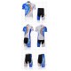 PROFESJONALNY LETNI KOMPLET ROWEROWY BIANCHI MODEL 2011 WHITE-BLUE