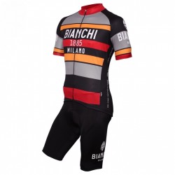 PROFESJONALNY LETNI KOMPLET ROWEROWY BIANCHI MODEL 2012 BLACK-BRAUN Z SZELKAMI