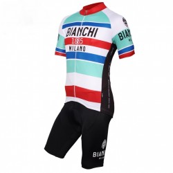 PROFESJONALNY LETNI KOMPLET ROWEROWY BIANCHI MODEL 2010/2011 WHITE Z SZELKAMI
