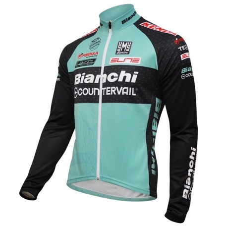 BIANCHI PROFESJONALNA BLUZA ROWEROWA 2016 BLUE-BLACK