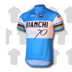 BIANCHI PROFESJONALNA KOSZULKA ROWEROWA MODEL 2014/2015 BLUE
