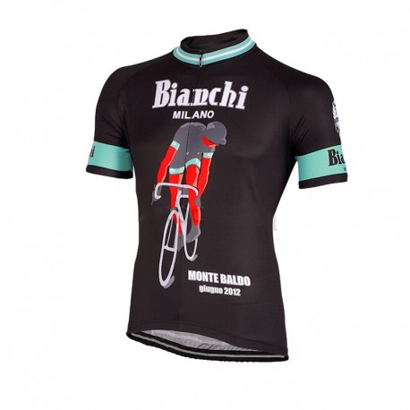 BIANCHI PROFESJONALNA KOSZULKA ROWEROWA MODEL 2015/2016 BLACK