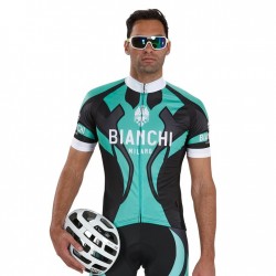 BIANCHI PROFESJONALNA KOSZULKA ROWEROWA MODEL 2016 BLACK-GREEN