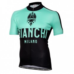 BIANCHI PROFESJONALNA KOSZULKA ROWEROWA MODEL 2016 GREEN-BLACK