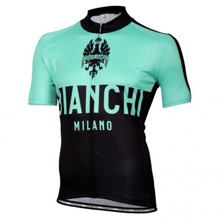 BIANCHI PROFESJONALNA KOSZULKA ROWEROWA MODEL 2016 GREEN-BLACK