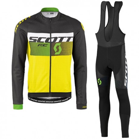 SCOTT PROFESJONALNY DŁUGI KOMPLET ROWEROWY MODEL 2016 BLACK-YELLOW-WHITE