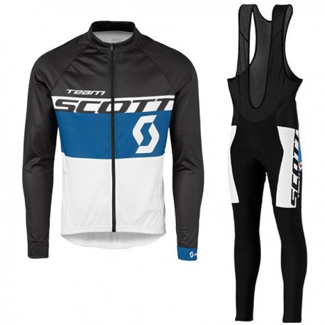 SCOTT PROFESJONALNY DŁUGI KOMPLET ROWEROWY MODEL 2016 BLACK-BLUE-WHITE