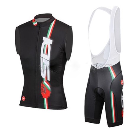 SIDI PROFESJONALNY BEZRĘKAWNIK + SPODENKI ROWEROWE MODEL 2015 BLACK