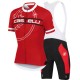 CASTELLI PROFESJONALNY LETNI KOMPLET ROWEROWY 2014/15 BLACK-RED