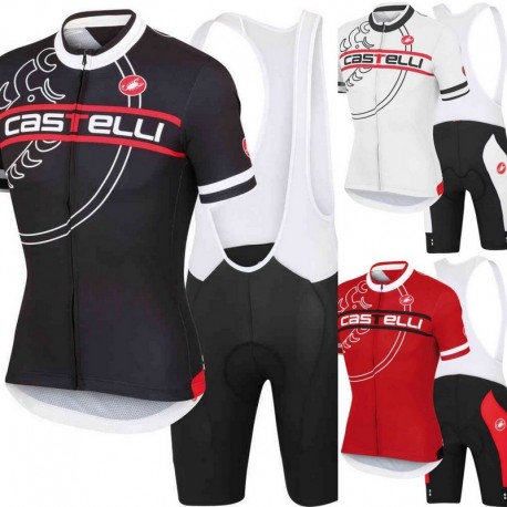 CASTELLI PROFESJONALNY LETNI KOMPLET ROWEROWY 2014/15 BLACK-RED