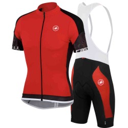 CASTELLI PROFESJONALNY LETNI KOMPLET ROWEROWY 2014/15 BLACK-RED