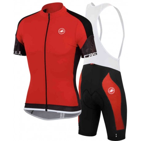 CASTELLI PROFESJONALNY LETNI KOMPLET ROWEROWY 2014/15 BLACK-RED
