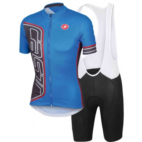 CASTELLI PROFESJONALNY LETNI KOMPLET ROWEROWY 2015 BLUE