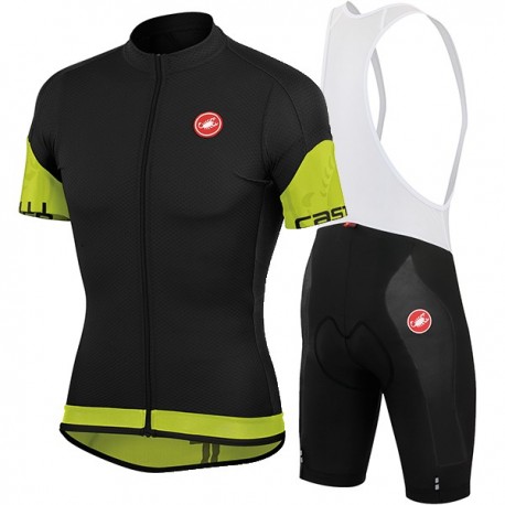 CASTELLI PROFESJONALNY LETNI KOMPLET ROWEROWY 2015/16 BLACK-GREEN