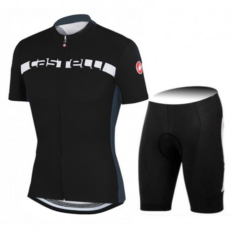 CASTELLI PROFESJONALNY LETNI KOMPLET ROWEROWY 2016/17 BLACK- WHITE
