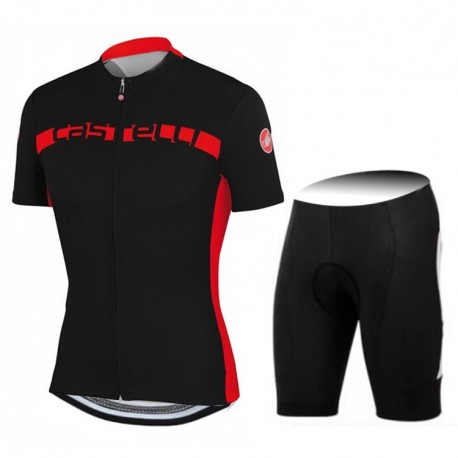 CASTELLI PROFESJONALNY LETNI KOMPLET ROWEROWY 2016/17 BLACK- RED