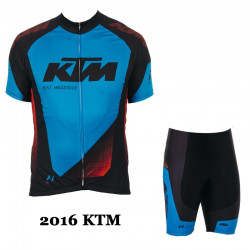 KTM PROFESJONALNY LETNI KOMPLET ROWEROWY 2016 BLACK-BLUE
