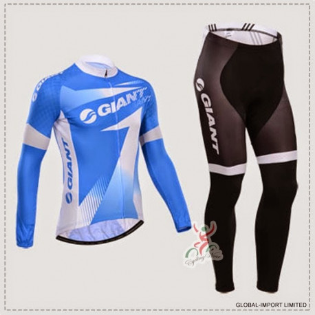 PROFESJONALNY DŁUGI KOMPLET ROWEROWY GIANT 2014 BLUE