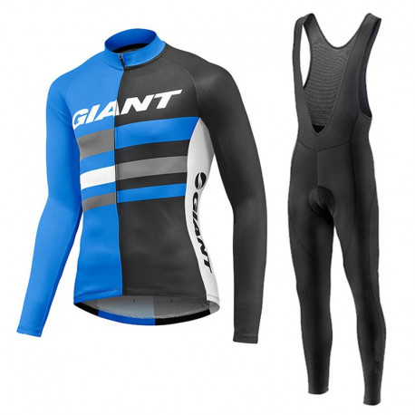 GIANT PROFESJONALNY DŁUGI KOMPLET ROWEROWY 2017 BLACK-BLUE