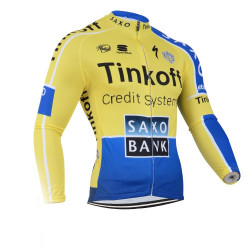 SAXO BANK BLUZA ROWEROWA MODEL 2014 YELLOW