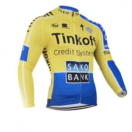 SAXO BANK BLUZA ROWEROWA MODEL 2014 YELLOW