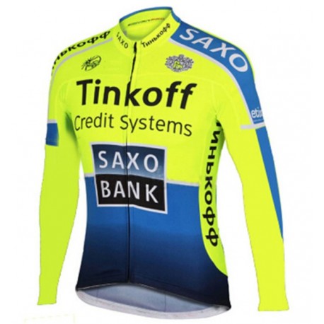 SAXO BANK BLUZA ROWEROWA MODEL 2015 FLUO YELLOW