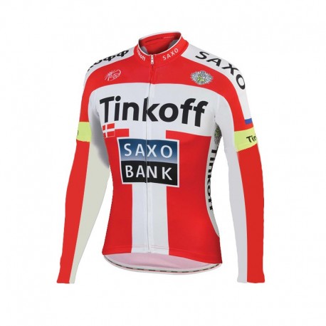 SAXO BANK BLUZA ROWEROWA MODEL 2015/16 RED