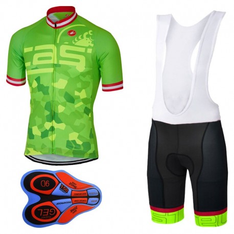 CASTELLI PROFESJONALNY LETNI KOMPLET ROWEROWY 2016/17 GREEN