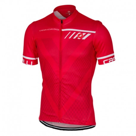 CASTELLI PROFESJONALNA KOSZULKA ROWEROWA 2016/17 RED