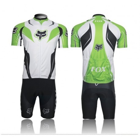 FOX PROFESJONALNY LETNI KOMPLET ROWEROWY MODEL 2014 WHITE-GREEN
