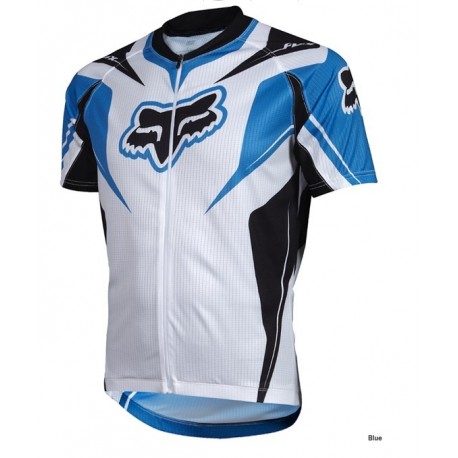FOX PROFESJONALNA KOSZULKA ROWEROWA 2013 WHITE -BLUE