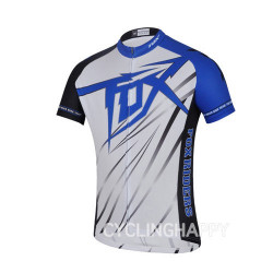 FOX PROFESJONALNA KOSZULKA ROWEROWA 2014 WHITE BLUE