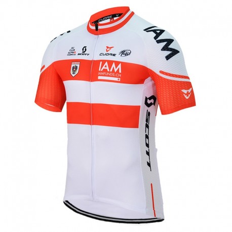 IAM PROFESJONALNA KOSZULKA ROWEROWA 2017 WHITE-RED