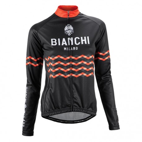BIANCHI DAMSKA BLUZA ROWEROWA MODEL 2016 BLACK-BLUE