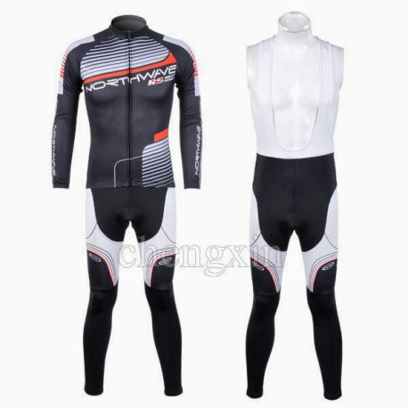 PROFESJONALNY JESIENNO-WIOSENNY KOMPLET ROWEROWY NORTHWAVE 2012 BLACK
