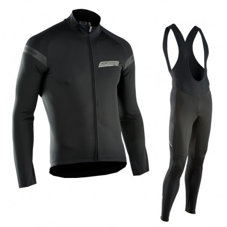 PROFESJONALNY JESIENNO-WIOSENNY KOMPLET ROWEROWY NORTHWAVE 2012 BLACK