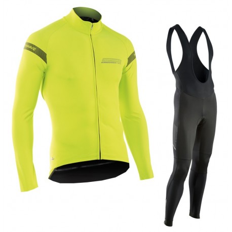PROFESJONALNY DŁUGI KOMPLET ROWEROWY NORTHWAVE 2017 YELLOW