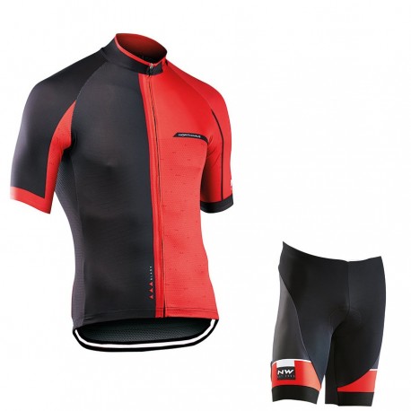 PROFESJONALNY LETNI KOMPLET ROWEROWY NORTHWAVE 2017 BLACK-RED