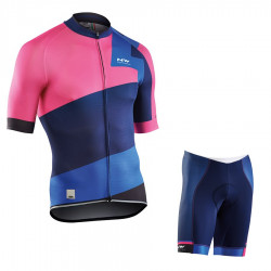 PROFESJONALNY LETNI KOMPLET ROWEROWY NORTHWAVE 2017 GREEN-BLUE