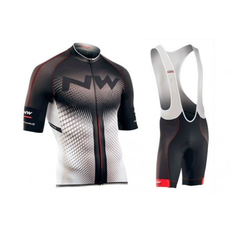 PROFESJONALNY LETNI KOMPLET ROWEROWY NORTHWAVE 2017 BLACK-SILVER