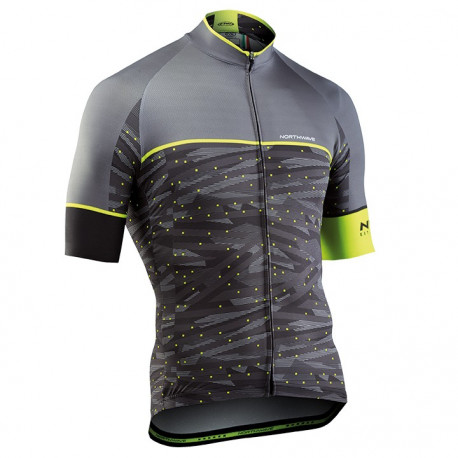 PROFESJONALNA KOSZULKA ROWEROWA NORTHWAVE 2016 BLACK-SILVER