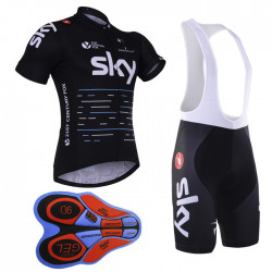 PROFESJONALNY  LETNI KOMPLET ROWEROWY  SKY  MODEL 2012 BLACK-BLUE