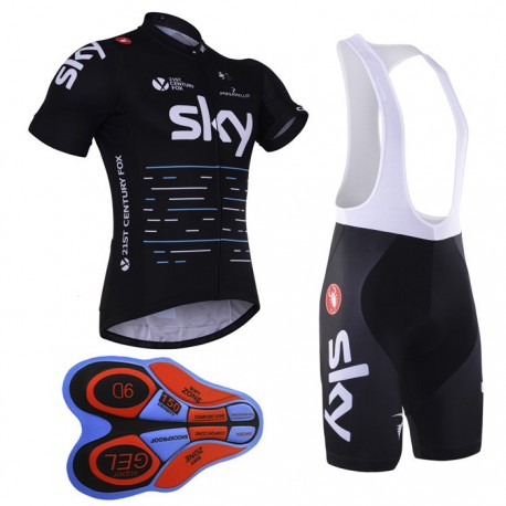 PROFESJONALNY LETNI KOMPLET ROWEROWY SKY MODEL 2012 BLACK-BLUE