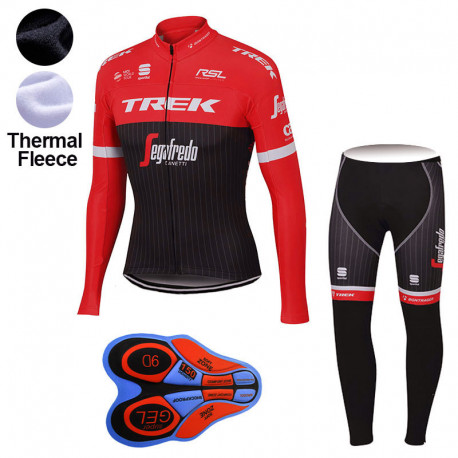 TREK PROFESJONALNY DŁUGI KOMPLET ROWEROWY 2016/17 RED