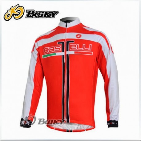 CASTELLI PROFESJONALNA BLUZA ROWEROWA MODEL 2010/11 RED
