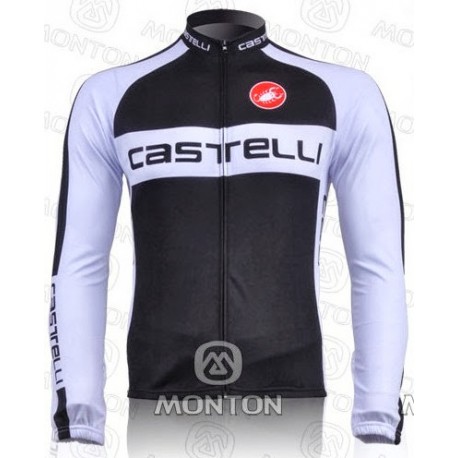 CASTELLI PROFESJONALNA BLUZA ROWEROWA MODEL 2011 BLACK-WHITE