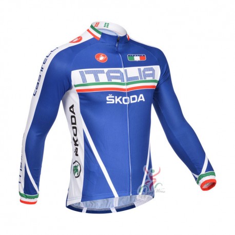 CASTELLI PROFESJONALNA BLUZA ROWEROWA MODEL 2013 BLUE