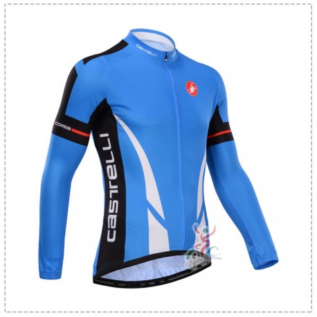 CASTELLI PROFESJONALNA BLUZA ROWEROWA MODEL 2013/14 BLUE