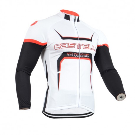 CASTELLI PROFESJONALNA BLUZA ROWEROWA MODEL 2014 WHITE