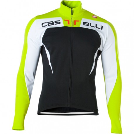 CASTELLI PROFESJONALNA BLUZA ROWEROWA MODEL 2014/15 BLACK-GREEN